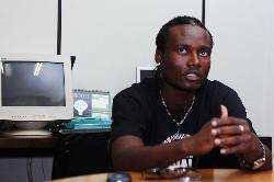 estudante africano