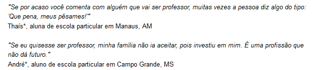 professora porque