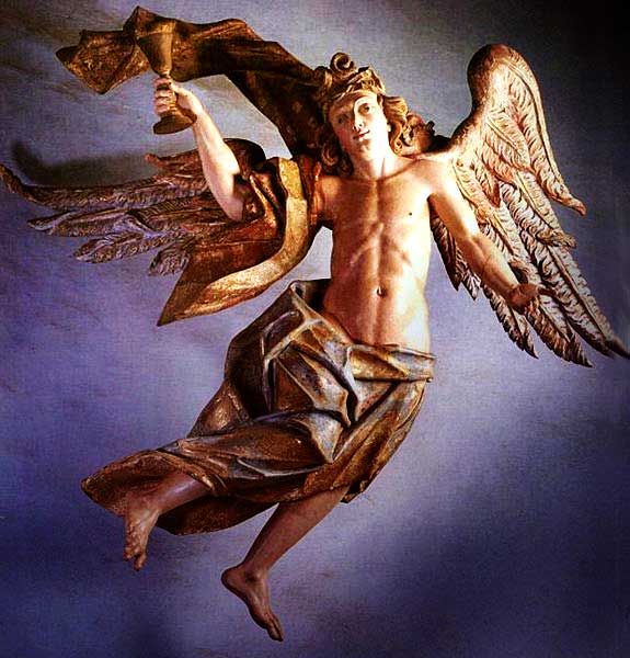 Anjo com o cálice da Paixão, Santuário de Congonhas