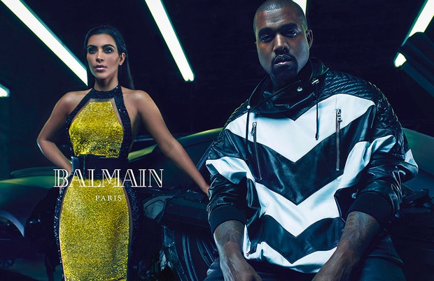 Kim Kardashian e Kanye West estrelam nova campanha da Balmain