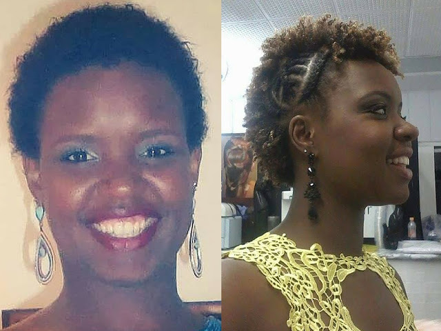 Marília, 31, é fisioterapeuta e mora em Santos. Fez seu BC no dia de seu aniversário de 30 anos (foto da direita). Depois que assumiu seu cabelo natural, até a sua mãe, a querida Maria Lindonor, também entrou na transição.