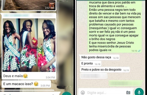 Polícia identificou 3 suspeitos de injúria racial contra modelo (Foto: Arquivo pessoal)