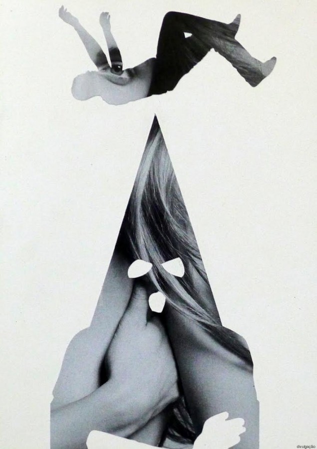 REACH INSIDE (PROCURE DENTRO), MATERIAL: PLACA DE GESSO, RECORTE DE REVISTA