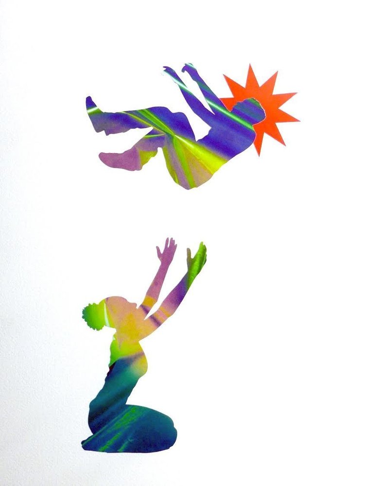 Michael Paul Britto Arcos e recortes de revista, 12 x 16 polegadas (2015)