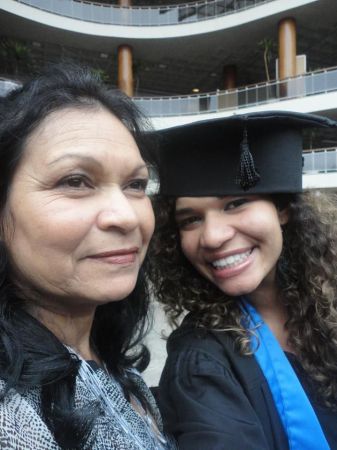 Jéssica e Luzia Moreira, sua mãe