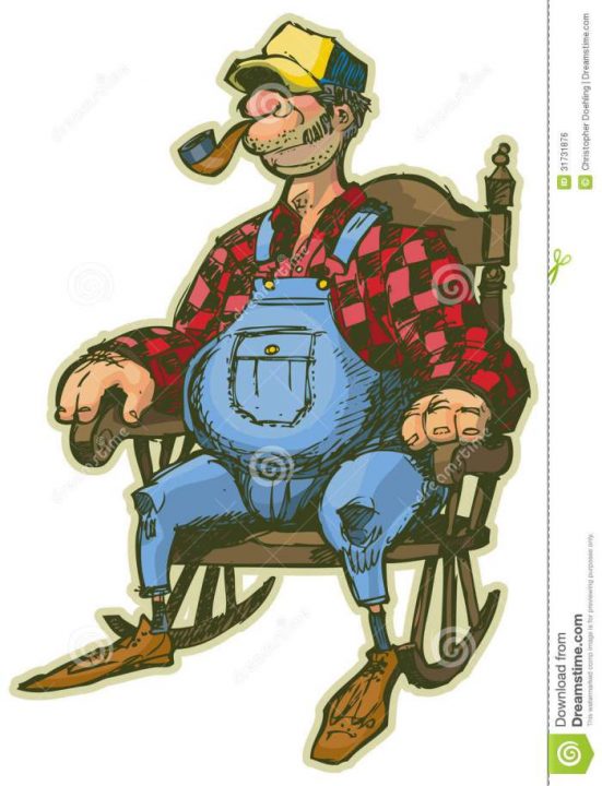 homem-idoso-em-desenhos-animados-do-vetor-da-cadeira-de-balano-31731876
