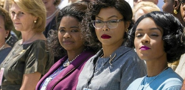 Taraji P. Henson (centro) viveu Katherine Johnson Imagem- Reprodução:Northern Star