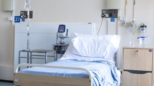 Foto de um quarto de hospital 