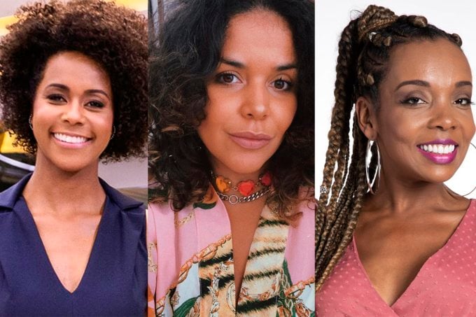 Na imagem aparecem: Maria Júlia Coutinho, DJ Ju de Paulla e Thelma Assis. Dj estava em live, quando Rodrigo Branco cometeu racismo em comentário