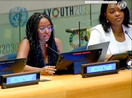 Ester Sena, representante do instituto, defende na ONU justiça racial, sustentabilidade e participação jovem nos debates sobre o futuro do planeta